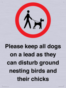 Please keep all dogs on a lead as they can disturb ground nesting birds and their chicks